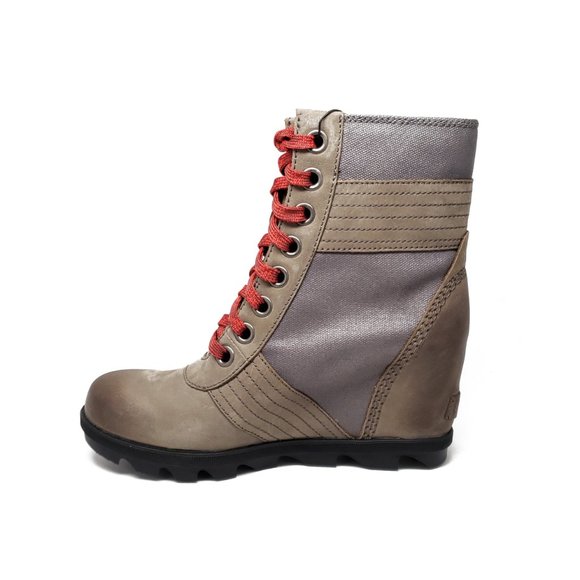 Sorel Lexie Wedge Boots in Quarry Grey Women's Size 6 - Picture 3 of 9